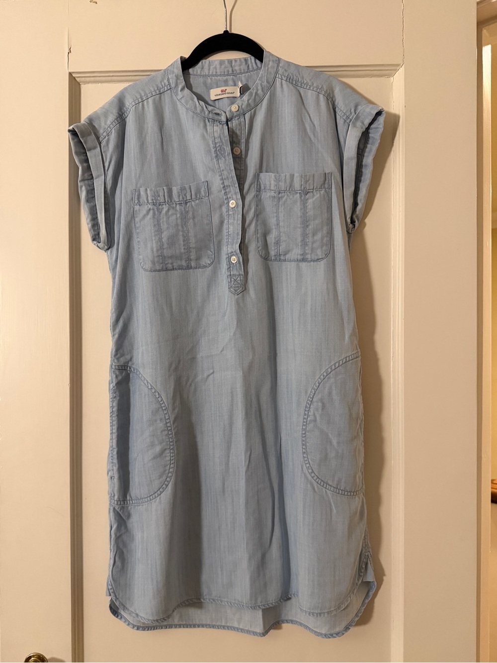 Vineyard Vines Light Blue Chambray Shirt Dress - size 10